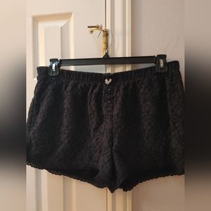 Simply Vera Vera Wang - Black Lace Shorts - Size XL